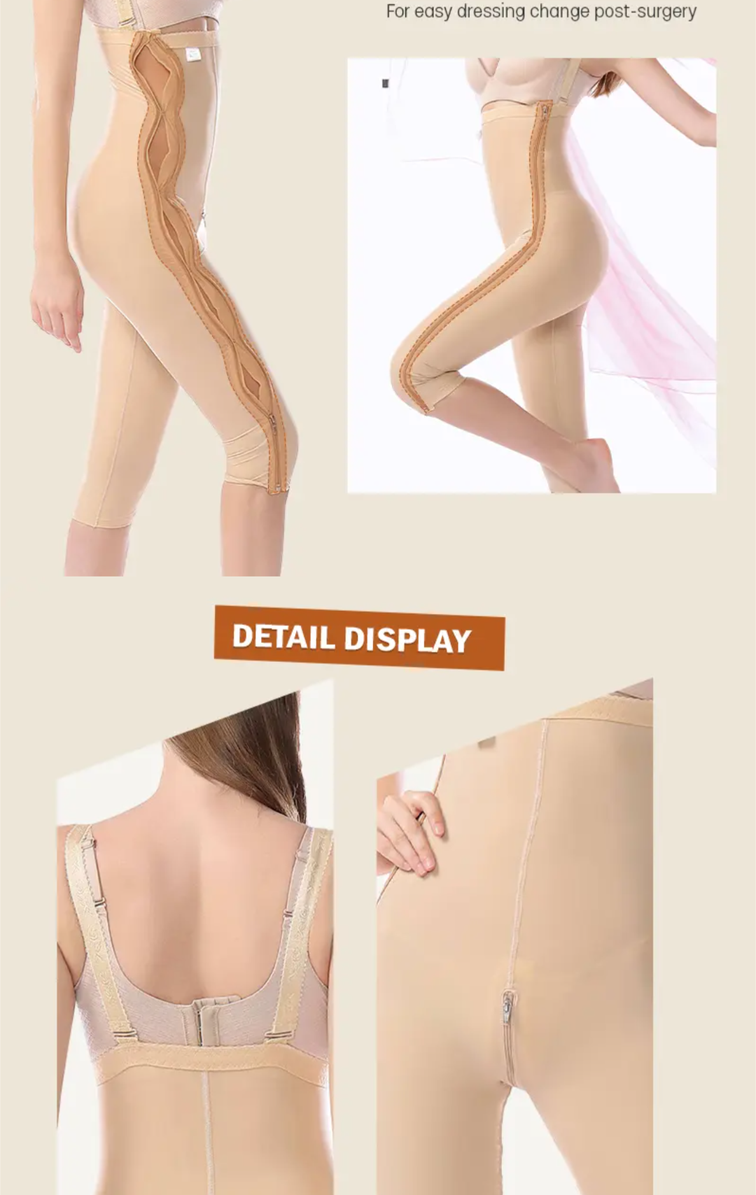 Post Leg Liposuction Thigh Open Crotch Compression