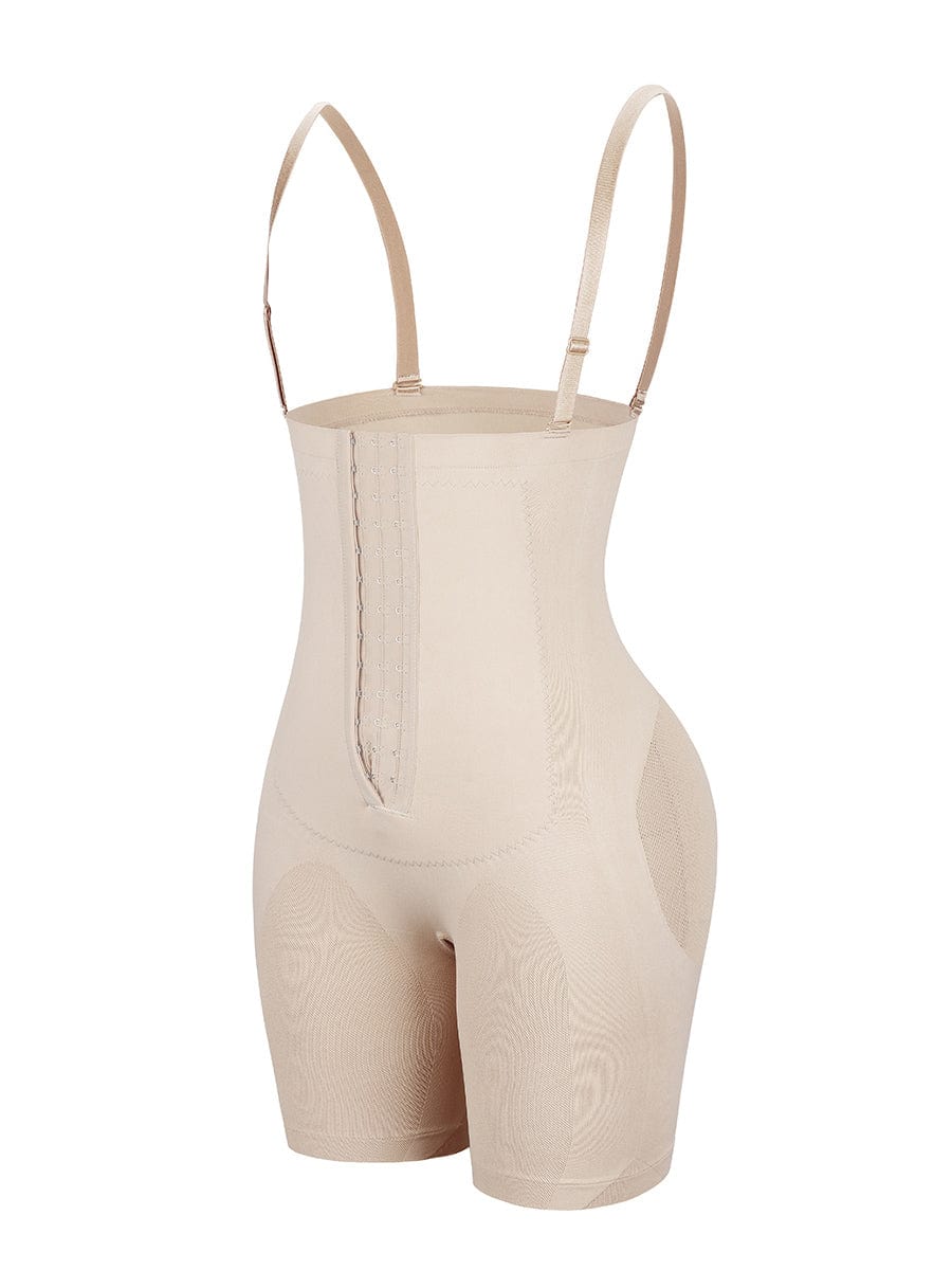Seamless Sheer Mesh Full Body Abdominal Compression