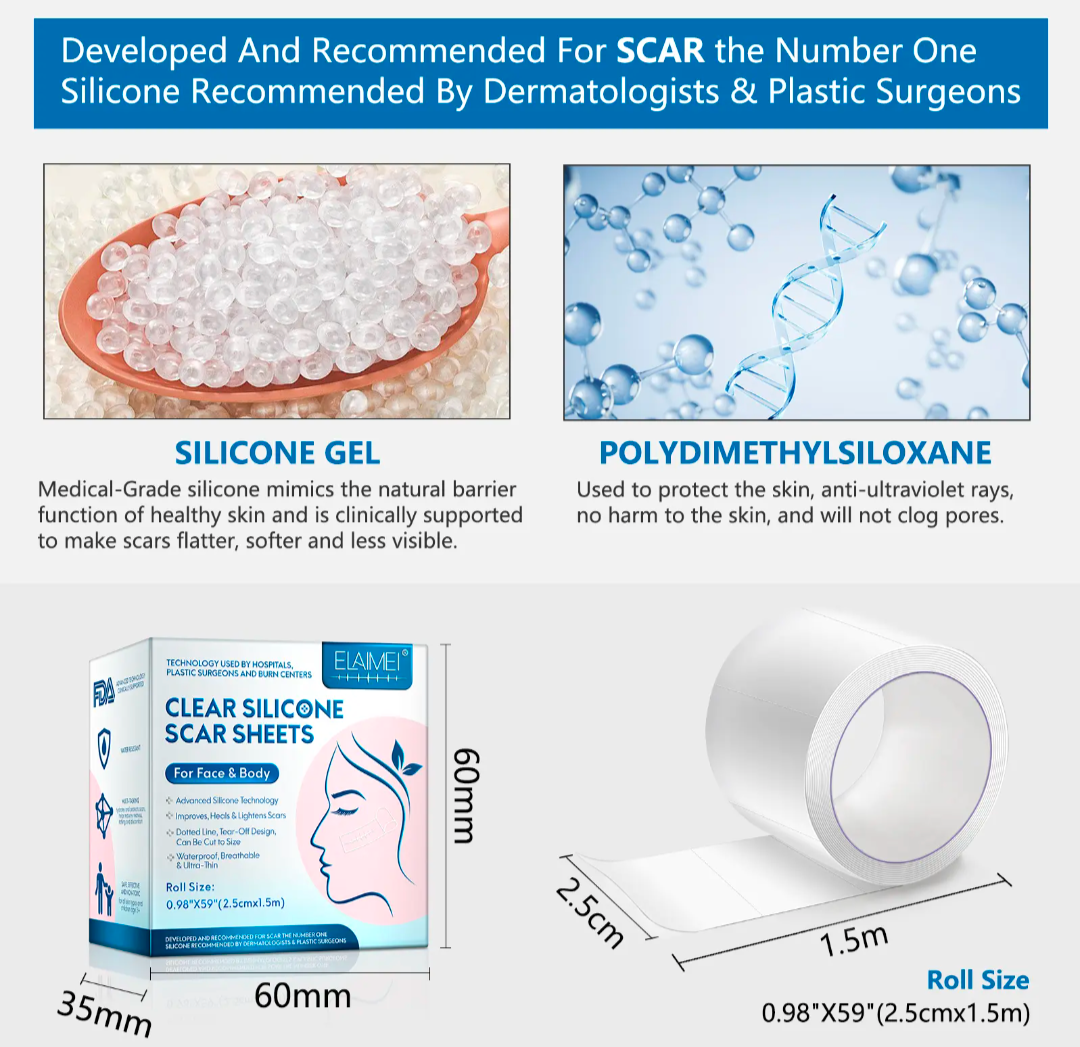 Scar Therapy Medical Grade Silicone Tape