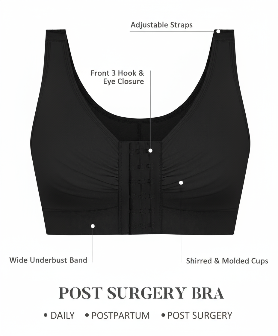 "Violet" Post Mastectomy Compression Bra