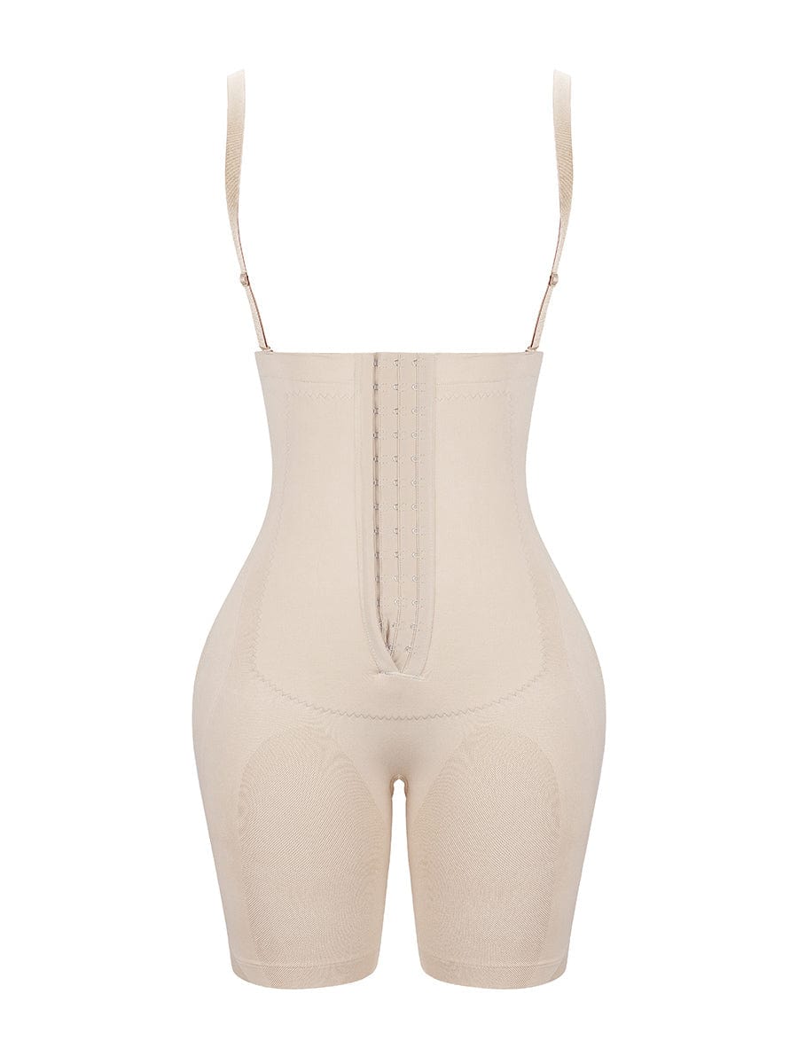 Seamless Sheer Mesh Full Body Abdominal Compression