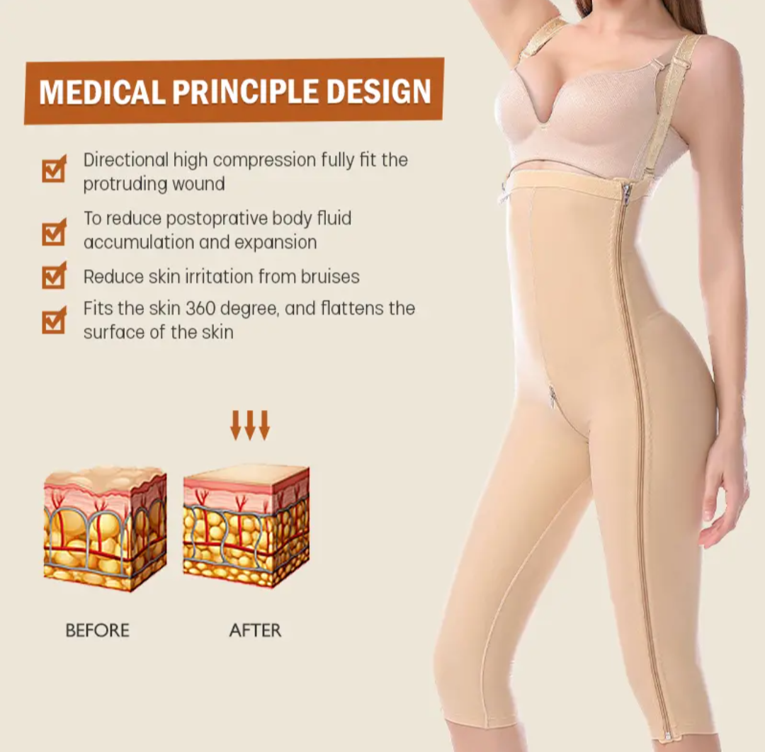 Post Leg Liposuction Thigh Open Crotch Compression